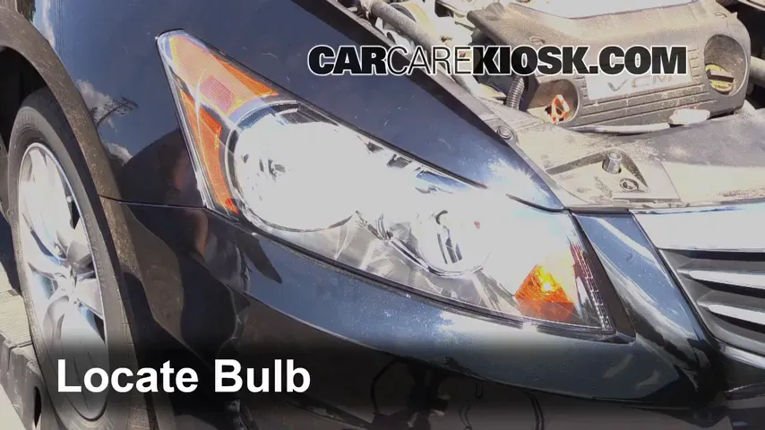 2012 Honda Accord EX-L 3.5L V6 Sedan Lights Headlight (replace bulb)